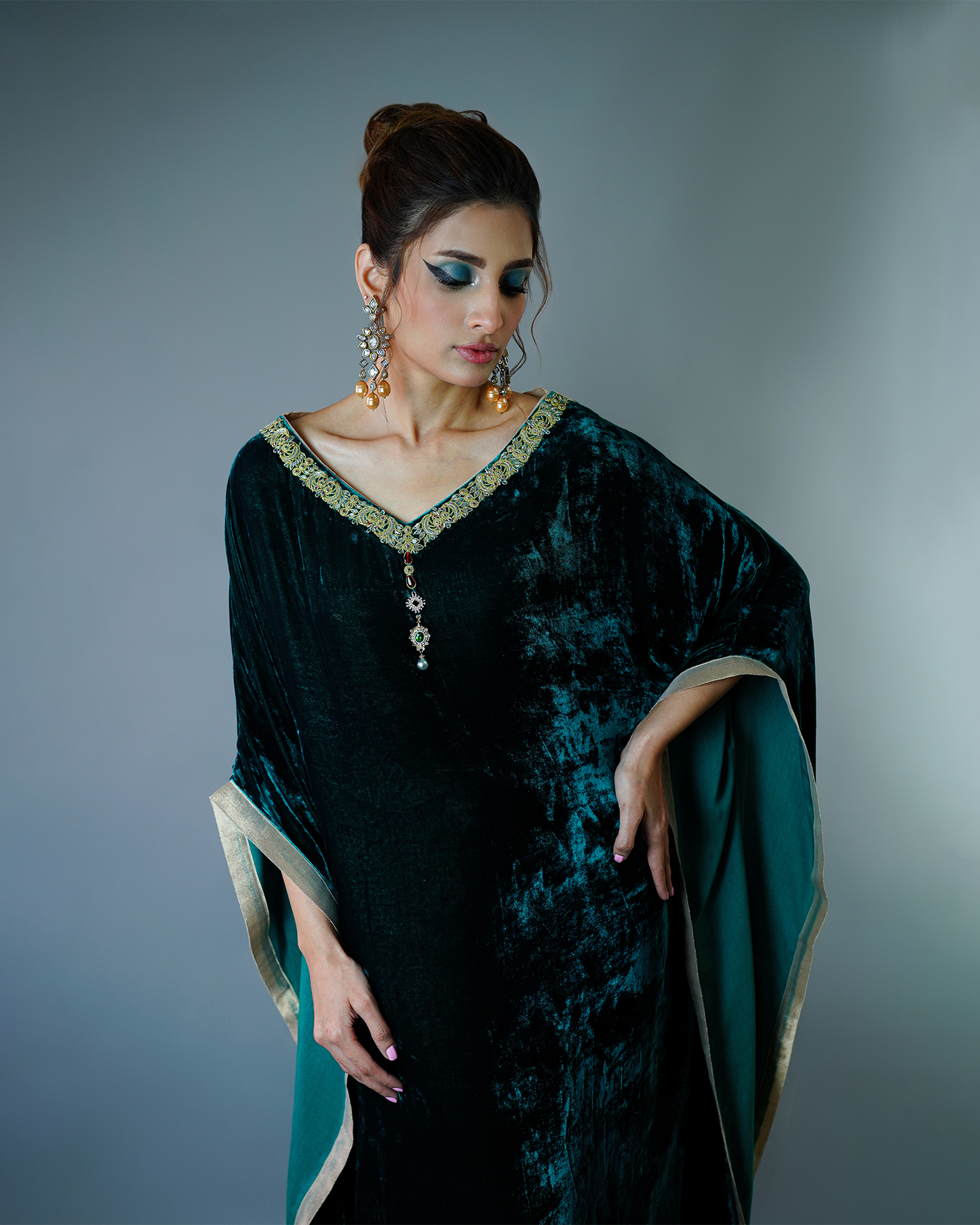 Jewel Neck Kaftan