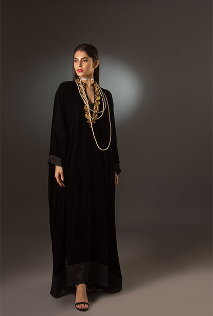 Gold & black caftan