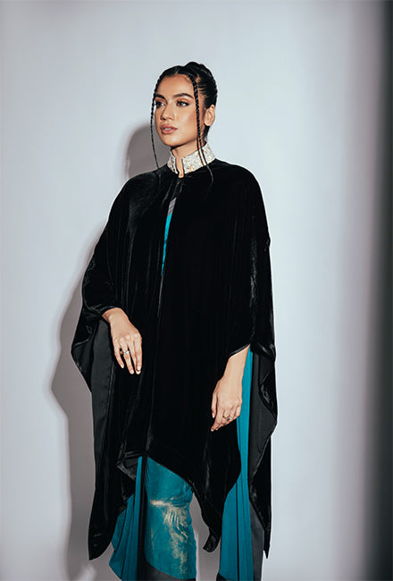 Silk Velvet Cape