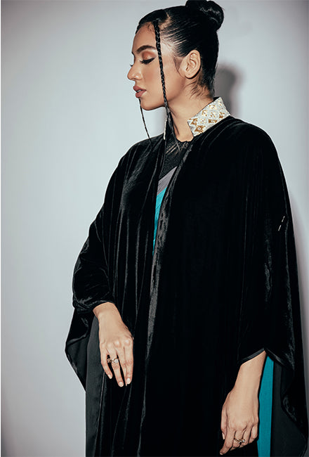 Silk Velvet Cape