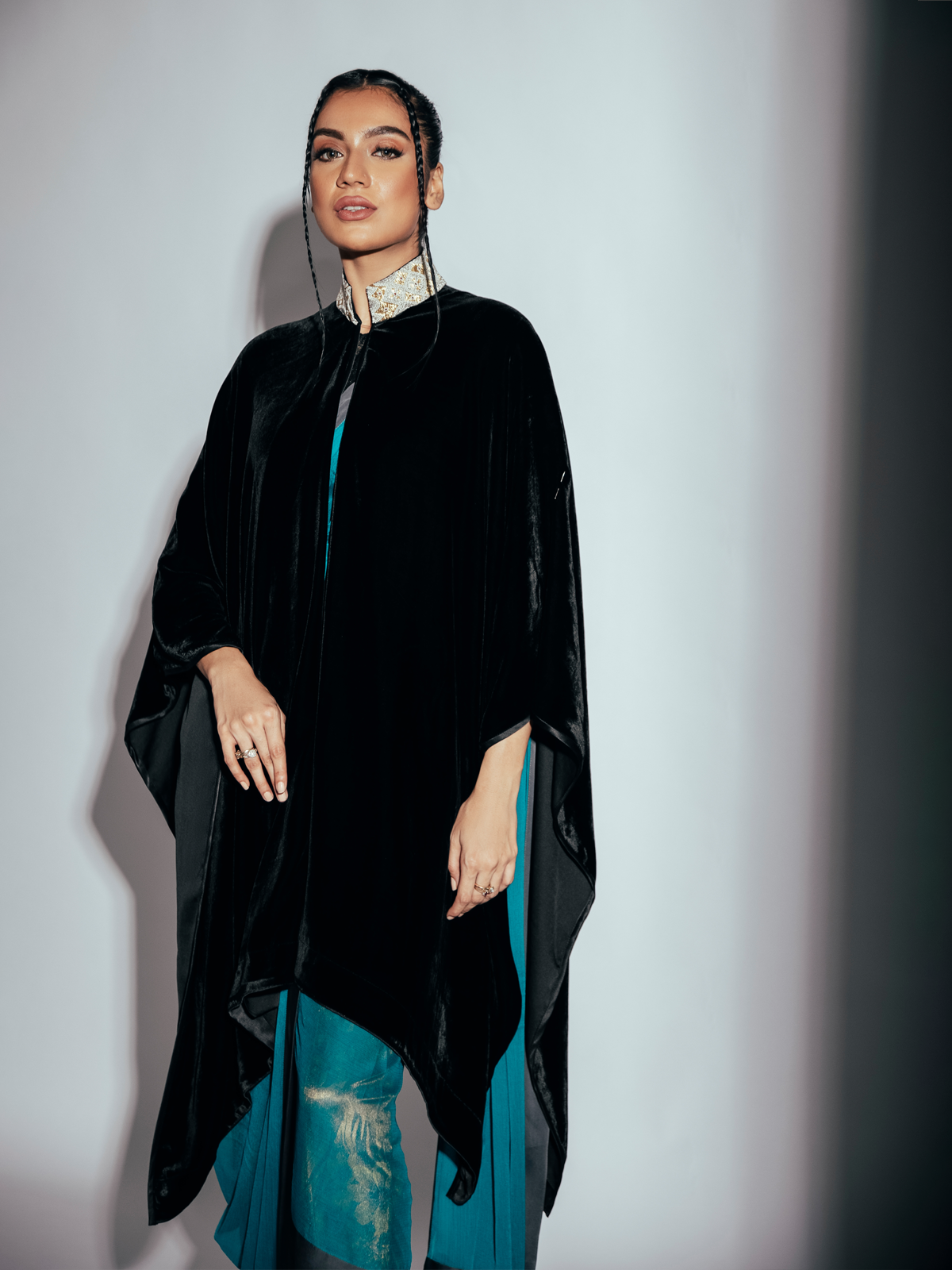 Silk Velvet Cape