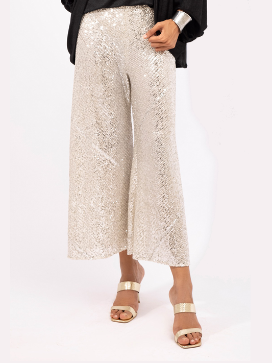 Silver Sequin Pants